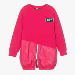 DKNY-Розовое платье на молнии для девочек-подростков | Childrensalon Outlet