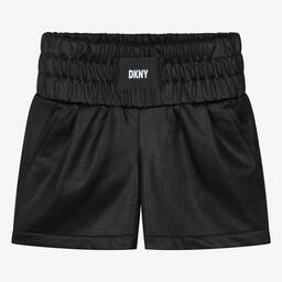 DKNY-Teen Girls Shimmery Black Jersey Shorts | Childrensalon Outlet