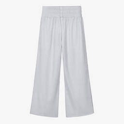 DKNY-Teen Girls Silver Plissé Trousers | Childrensalon Outlet