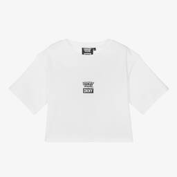 دكني-تيشيرت تينز بناتي قطن لون أبيض | Childrensalon Outlet