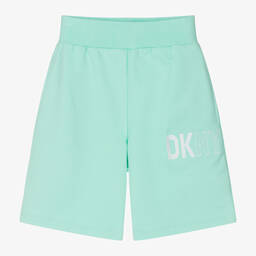 DKNY-Teen Green Cotton Shorts | Childrensalon Outlet