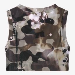 DKNY-Teen Green Logo Sports Top | Childrensalon Outlet