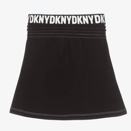 DKNY-Teen Grey & Black Logo Skirt | Childrensalon Outlet