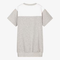DKNY-Teen Grey & White Logo Dress | Childrensalon Outlet