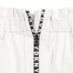 DKNY-Teen Ivory Logo Mini Skirt | Childrensalon Outlet