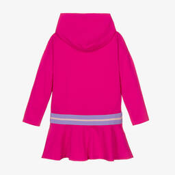 DKNY-Teen Pink Hooded Logo Dress | Childrensalon Outlet