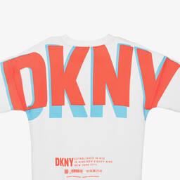 DKNY-Белый свитшот из хлопкового джерси | Childrensalon Outlet