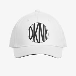 DKNY-Teen White Cotton Logo Cap | Childrensalon Outlet
