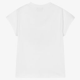DKNY-Белая хлопковая футболка для подростков | Childrensalon Outlet