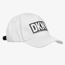 DKNY-Teen White Cotton Twill Cap | Childrensalon Outlet