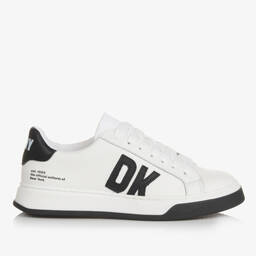 DKNY-Teen White Leather Trainers | Childrensalon Outlet