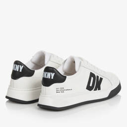 DKNY-Teen White Leather Trainers | Childrensalon Outlet