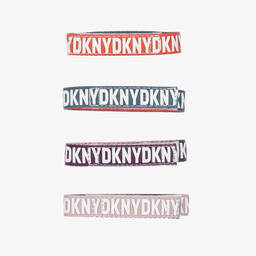 DKNY-ترينرز بكاحل عالي جلد لون أبيض | Childrensalon Outlet