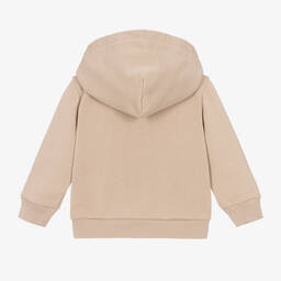 Dolce & Gabbana-Baby Boys Beige Cotton Coin Zip-Up Top | Childrensalon Outlet