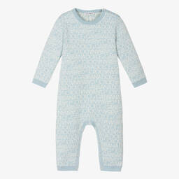 Dolce & Gabbana-Голубой трикотажный ромпер | Childrensalon Outlet