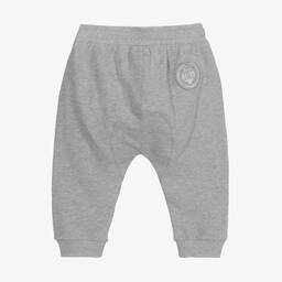 Dolce & Gabbana-جوغرز قطن جيرسي لون رمادي للمواليد | Childrensalon Outlet