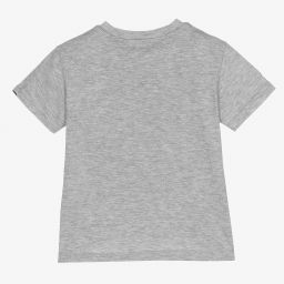 Dolce & Gabbana-Baby Boys Grey Logo T-Shirt | Childrensalon Outlet