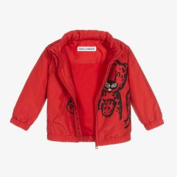 Dolce & Gabbana-Baby Boys Red Leopard Coat | Childrensalon Outlet