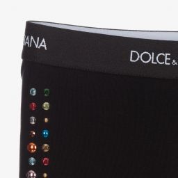 Dolce & Gabbana-Черные легинсы для малышек | Childrensalon Outlet