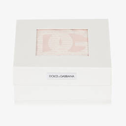 Dolce & Gabbana-Baby Girls Pink Cotton Shortie Set | Childrensalon Outlet