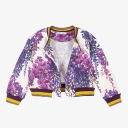 Dolce & Gabbana-Baby Wisteria Bomber Jacket | Childrensalon Outlet