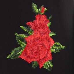 Dolce & Gabbana-Black Red Roses Dress | Childrensalon Outlet