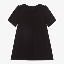 دولتشي آند غابانا-طقم فستان وسروال فيسكوز كريب مطرز لون أسود وأحمر | Childrensalon Outlet