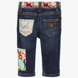 Dolce & Gabbana-Blue Patchwork Jeans | Childrensalon Outlet