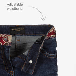 Dolce & Gabbana-Blue Patchwork Jeans | Childrensalon Outlet