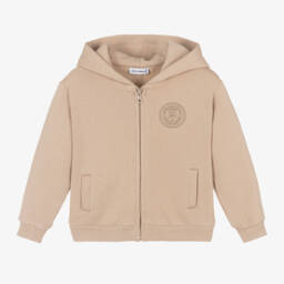 Dolce & Gabbana-توب بسحاب أطفال ولادي قطن لون بيج | Childrensalon Outlet