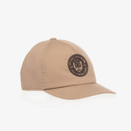 Dolce & Gabbana-Boys Beige Embroidered Cotton Hat | Childrensalon Outlet