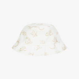 Dolce & Gabbana-Кепка из льна с бежевыми звездами для мальчиков | Childrensalon Outlet