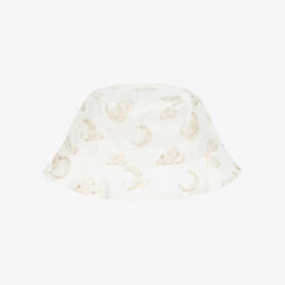 Dolce & Gabbana-Кепка из льна с бежевыми звездами для мальчиков | Childrensalon Outlet