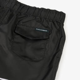 Dolce & Gabbana-Boys Black Bandana Print Swim Shorts | Childrensalon Outlet