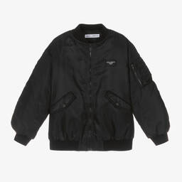  دولتشي آند غابانا-جاكيت بومبر لون أسود للأولاد | Childrensalon Outlet
