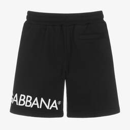 Dolce & Gabbana-Черные хлопковые шорты | Childrensalon Outlet