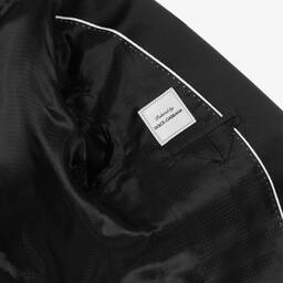 Dolce & Gabbana-Boys Black Crossover DG Wool Blazer | Childrensalon Outlet