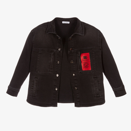Dolce & Gabbana-Boys Black Denim Jacket | Childrensalon Outlet
