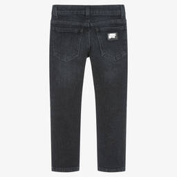 Dolce & Gabbana-Boys Black Denim Jeans | Childrensalon Outlet