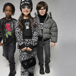 Dolce & Gabbana-Boys Black Denim Jeans | Childrensalon Outlet