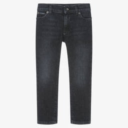 Dolce & Gabbana-Boys Black Denim Jeans | Childrensalon Outlet