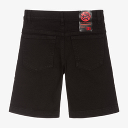 Dolce & Gabbana - Boys Black Denim Shorts | Childrensalon