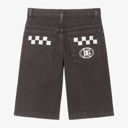 Dolce & Gabbana-Boys Black Denim Shorts | Childrensalon Outlet