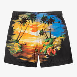 Dolce & Gabbana-شورت سباحة لون أسود للأولاد | Childrensalon Outlet