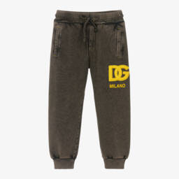Dolce & Gabbana-Boys Black Jersey Trousers | Childrensalon Outlet