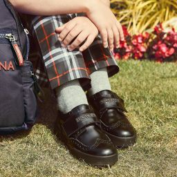 Dolce \u0026 Gabbana - Zapatos de piel calada negros para niño | Childrensalon  Outlet
