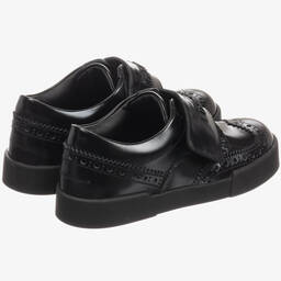 Dolce & Gabbana-Boys Black Leather Brogues | Childrensalon Outlet