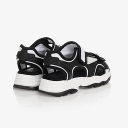 Dolce & Gabbana-Черно-белые сандалии DG | Childrensalon Outlet