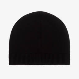 Dolce & Gabbana-Boys Black Wool Knit Hat | Childrensalon Outlet