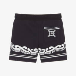 Dolce & Gabbana-Boys Blue Bandana Cotton Shorts | Childrensalon Outlet
